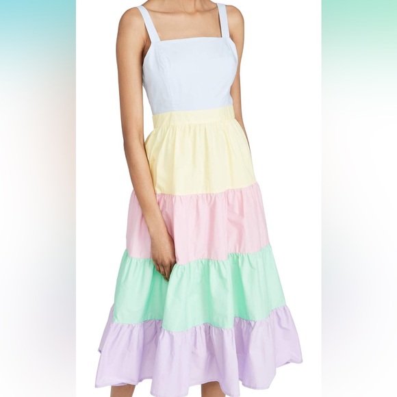 English Factory Color Block Midi / Maxi Dress - Picture 2 of 11